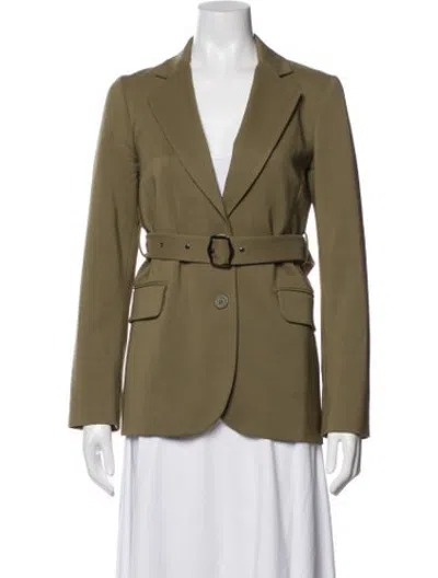 Pre-owned Sies Marjan Virgin Wool Blazer In Green