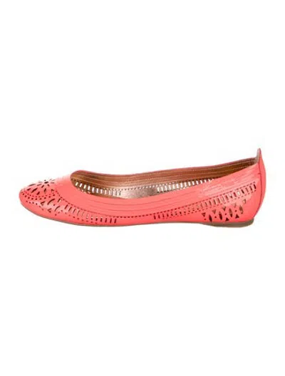 Pre-owned Sigerson Morrison Patent Leather Ballet Flats In Pink