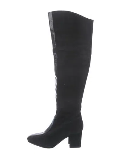 Pre-owned Sigerson Morrison Suede Boots In Black