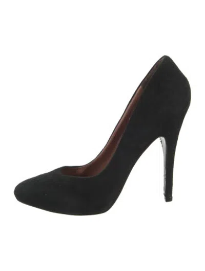 Pre-owned Sigerson Morrison Suede Pumps In Black