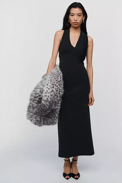 Significant Other Edda Scarf Maxi Dress In Black