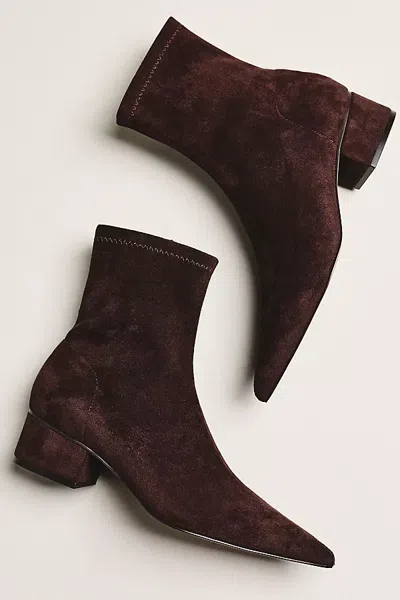 Silent D Short Kali Ankle Boots In Brown