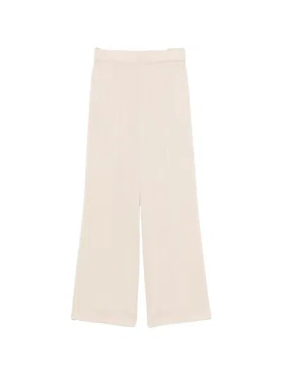 Silk95five Amalfi Silk Trousers In Beige