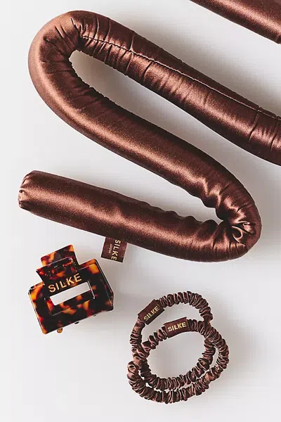 Silke London Silk Heatless Curler Set In Brown