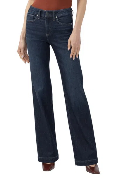 Silver Jeans Co. Avery Curvy High Waist Trouser Jeans In Multi