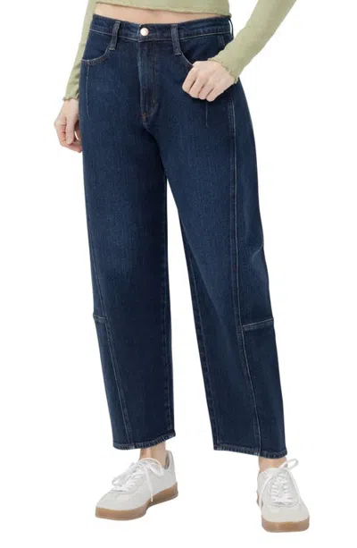 Silver Jeans Co. Barrel Leg Ankle Jeans In Blue