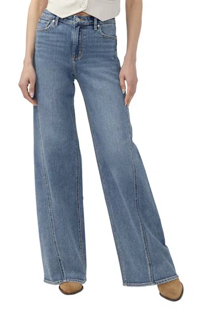 Silver Jeans Co. Ibister High Waist Wide Leg Jeans In Black