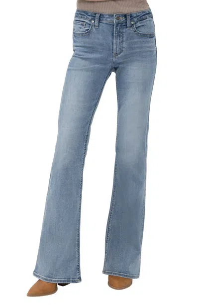 Silver Jeans Co. Most Wanted Mid Rise Flare Jeans In Blue