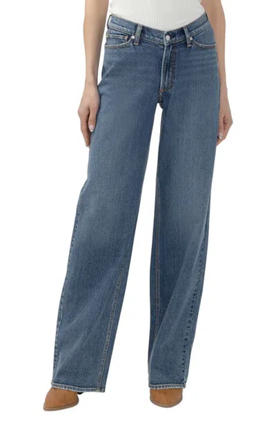 Silver Jeans Co. V-front Wide Leg Jeans In Blue