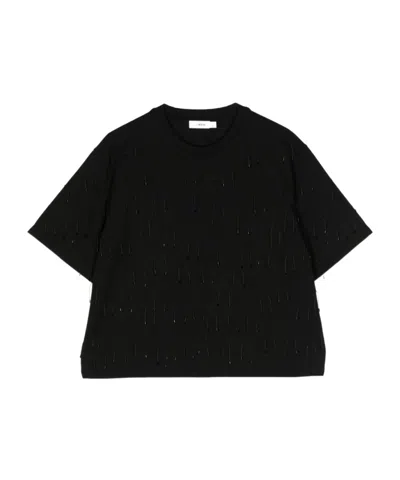 Simkhai Amaru Appliqué-detailing T-shirt In Black