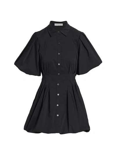 Simkhai Cleo Poplin Dress In Black