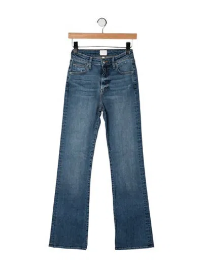 Pre-owned Simkhai High-rise Flared Jeans In Blue