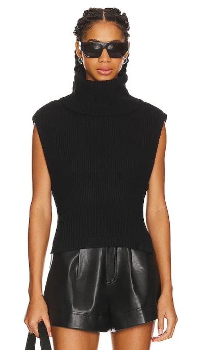 Simkhai Maple Sweater Top In Black