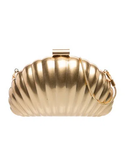 Pre-owned Simkhai Metal Clutch In Gold/metallic