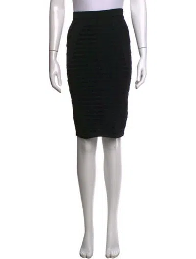 Pre-owned Simkhai Patterned Knee-length Skirt In Black