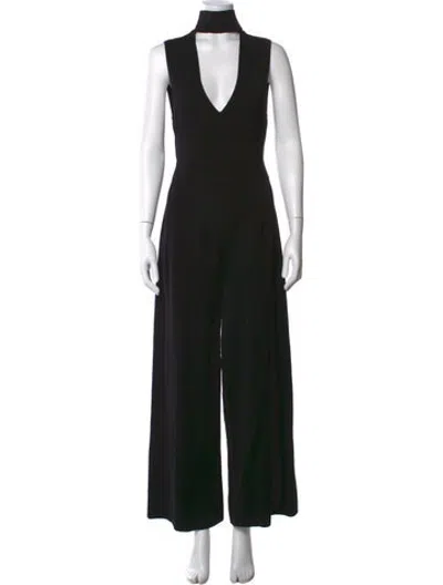 Pre-owned Simkhai Plunge Neckline Jumpsuit W/ Tags In Black