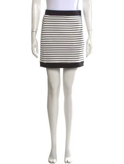 Pre-owned Simkhai Striped Mini Skirt In Neutrals