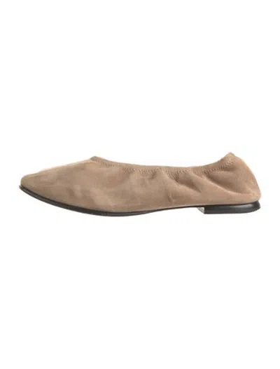 Pre-owned Simkhai Suede Ballet Flats In Neutrals