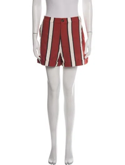 Pre-owned Simon Miller Linen Mini Shorts W/ Tags In Red