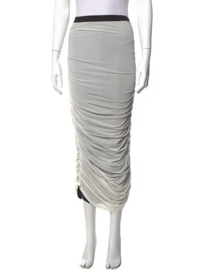 Pre-owned Simon Miller Midi Length Skirt In White