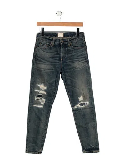Pre-owned Simon Miller Mid-rise Straight Leg Jeans In Blue