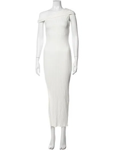 Pre-owned Simon Miller One-shoulder Long Dress W/ Tags In White