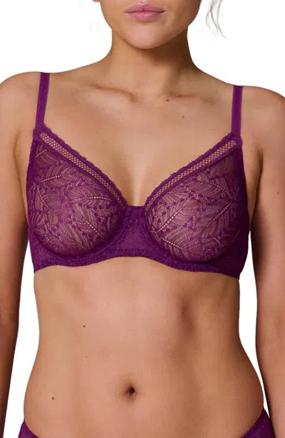 Simone Perele Comete Underwire Bra In Purple