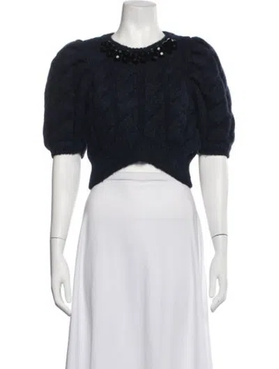 Pre-owned Simone Rocha Crew Neck Sweater In White