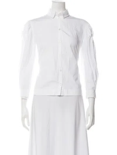 Pre-owned Simone Rocha Long Sleeve Blouse In White