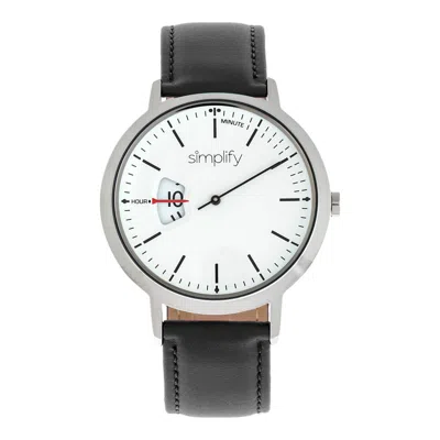 Simplify The 6500 Leather-band Watch In Multi