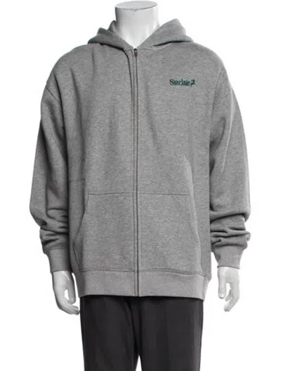 Pre-owned Sinclair Graphic Print Crew Neck Hoodie W/ Tags In Grey