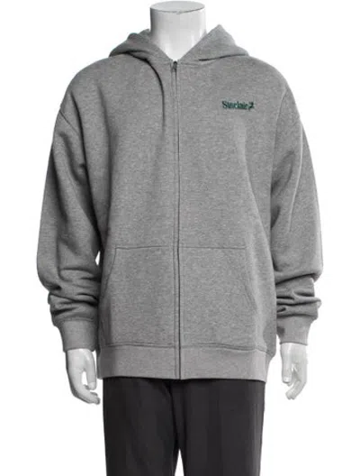 Pre-owned Sinclair Open Front Long Sleeve Hoodie W/ Tags In Grey