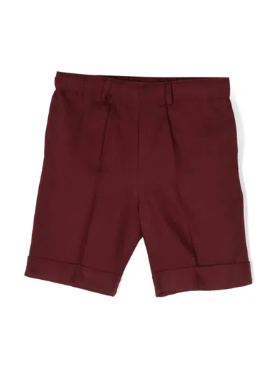 Siola Kids' Ulivo Elasticated-waist Shorts In Red