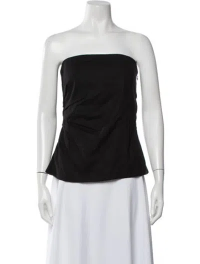 Pre-owned Sir Linen Strapless Top In White