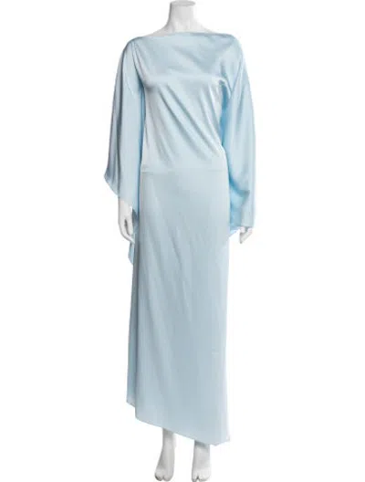 Pre-owned Sirapop Bateau Neckline Long Dress W/ Tags In Blue