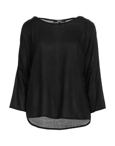 Siste's Woman Blouse Black Size M Viscose