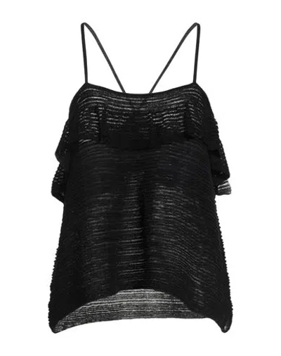 Sita Murt / Woman Top Black Size Xl Viscose, Polyamide