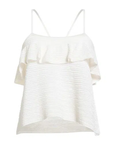 Sita Murt / Woman Top Ivory Size Xl Viscose, Polyamide In White