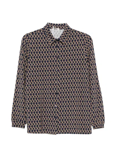 Siyu Geometric-print Button-up Shirt In Multi