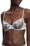 Skarlett Blue Enamoured Balconette Underwire Bra In White,blue Nile