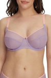 Skarlett Blue Spellbound Underwire Full Coverage Bra In Berry Peri/ Powder Pink