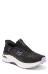 Skechers Max Cushioning Arch Fit® Slip-on Sneaker In Black/ Purple