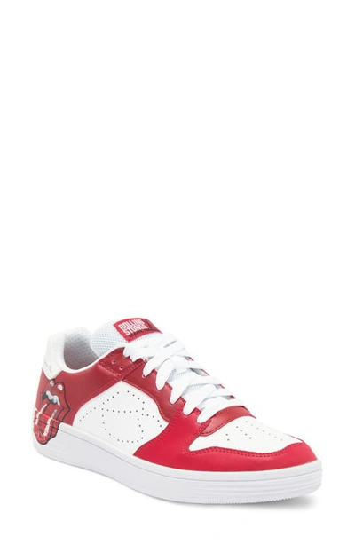 Skechers Rolling Stones Low Top Sneaker In Red/ White