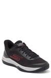 Skechers Viper Court Pro Pickleball Sneaker In Black/ Red