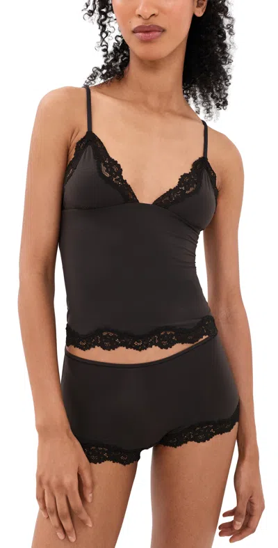 Skims Cami And Boyshorts Pajama Set Onyx