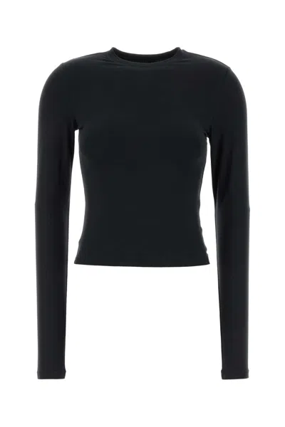 Skims Long Sleeve T-shirt In Black