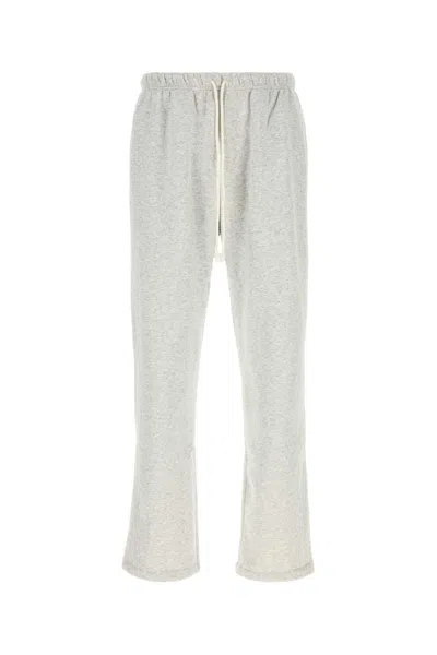 Skims Melange Light Grey Cotton Blend Joggers
