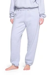 Skims Revised Classic Cotton Blend Fleece Sweatpants In Periwinkle