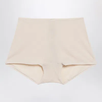 Skims Sand Mini Boy Shorts In Stretch Fabric In Neutral
