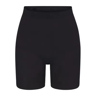 Skims Seamless Sculpt Shorts In Black
